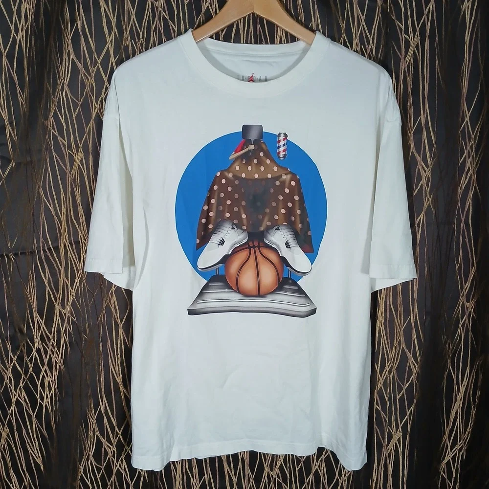 Jordan Flight T-Shirt Mens 3XL White Graphic Back Logo‎ HF5473-133